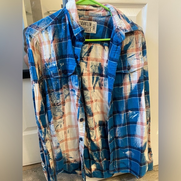 Upcycled flannel. Franklin flannel - Picture 1 of 2